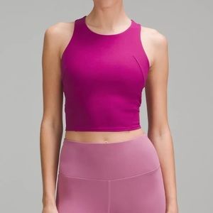 Magenta purple racer back tank Wunder train size 10